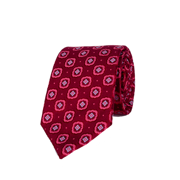 CANALI BLUE RED TOMATO PAISLEY TIEMENS